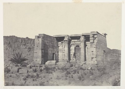 Temple of Tafeh (Ancient Taphis), Nubia av Maxime Du Camp