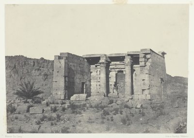 Temple of Tafeh Ancient Taphis, Nubia, 184951, tryckt 1852. av Maxime Du Camp