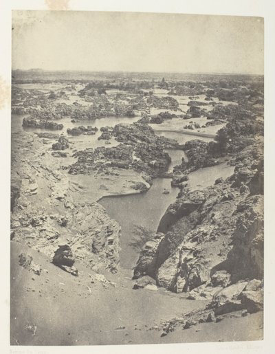 Vue Cavalière De La Seconde Cataracte; Nubie, plansch 111 från albumet "Egypte, Nubie, Palestine et Syrie" (1852) av Maxime Du Camp