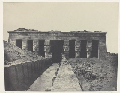 Allmän vy, Denderas stora tempel (Teutyres), övre Egypten av Maxime Du Camp