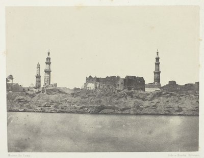 Allmän vy, Girgeh, övre Egypten av Maxime Du Camp