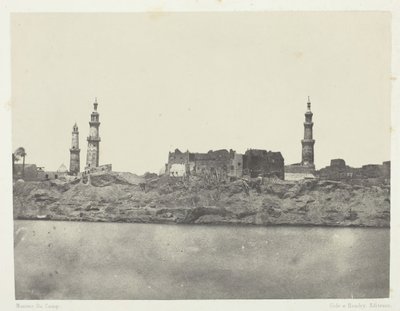 General View, Girgeh, Upper Egypt, 184951, tryckt 1852. av Maxime Du Camp
