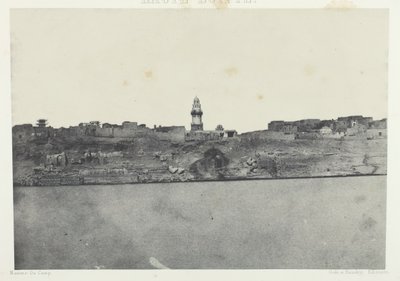 General View of Esneh, Upper Egypt, 184951, tryckt 1852. av Maxime Du Camp