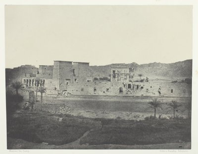 Utsikt tagen från ön Beghé, Looking West, Philoe, Nubia, 184951, tryckt 1852. av Maxime Du Camp