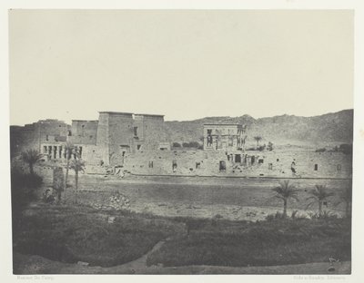 Vy tagen från ön Beghé, West, Philoe; Nubia, plansch 68 från albumet "Egypte, Nubie, Palestine et Syrie" (1852) av Maxime Du Camp