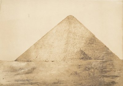 Utsikt över den stora Cheops-pyramiden tagen från S.E.-vinkeln, december 1849. av Maxime Du Camp