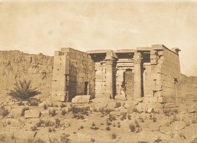 Utsikt över templet i Tafah Taphis, 9 april 1850. av Maxime Du Camp