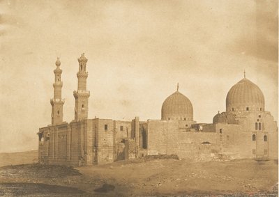Allmän bild av moskén och graven av Sultan Bezkouk, El-Melek..., december 1849-januari 1850. av Maxime Du Camp