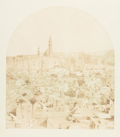 Översikt över Kairo, tagen från Tegloun-moskén, december 1849-januari 1850. av Maxime Du Camp