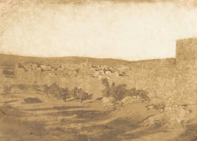 Vy tagen nordväst om Jerusalem, augusti 1850. av Maxime Du Camp