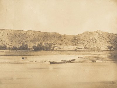 Vy tagen sydost om Philae - Cherk-el-Hesseh, 1849-50. av Maxime Du Camp