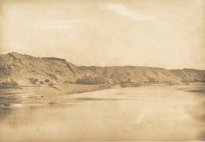 Utsikt tagen sydost om Philae - Village of El-Bâb, 1849-50. av Maxime Du Camp