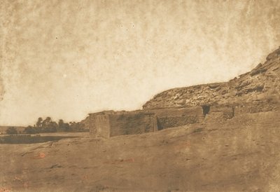 Utsikten tagen vid byn Abou-hor Kräftans vändkrets, april 1850. av Maxime Du Camp