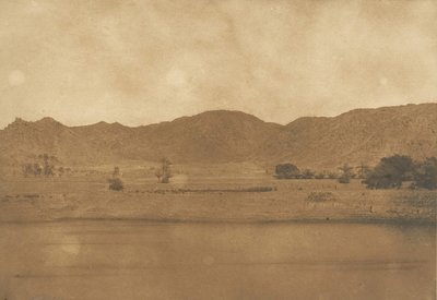 Utsikt tagen från nordöstra Philae - byn Kolokina, 1849-50. av Maxime Du Camp