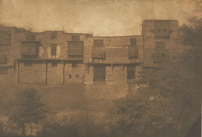 Vy tagen från en Jardin du Quartier Franc, i Kairo, december 1849-januari 1850. av Maxime Du Camp
