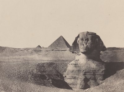 Mellersta Egypten, Sfinxen, december 1849, tryckt 1852. av Maxime Du Camp