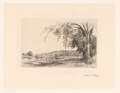 Utsikt över Richmond Richmond (titel på objekt) av Maxime François Antoine Lalanne (signed by artist)