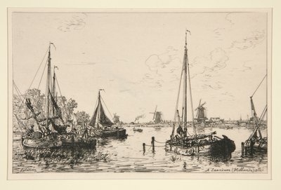 A Zaandam, Holland (Vid Zaandam, Holland) av Maxime Lalanne