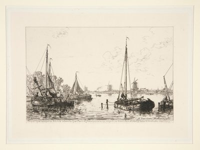 A Zaandam, Hollande (Vid Zaandam, Holland) av Maxime Lalanne