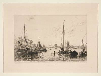 A Zaandam, Hollande (Vid Zaandam, Holland) av Maxime Lalanne