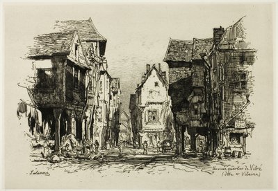 Ett gammalt kvarter i Vitre, Ille-et-Vilaine av Maxime Lalanne