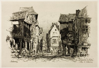 Ett gammalt kvarter i Vitre, Ille-et-Vilaine av Maxime Lalanne