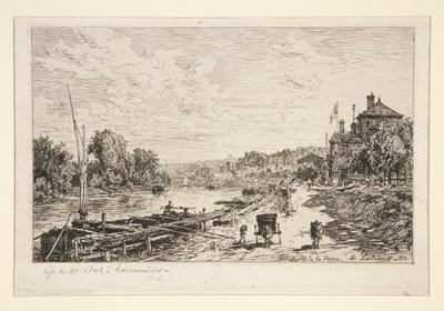 Bords de la Seine (Seines stränder) av Maxime Lalanne