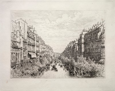 Boulevard Montmartre, 1884. av Maxime Lalanne