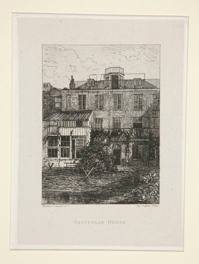 Hauteville-House, pl. 2 från sviten At Victor Hugo (Victor Hugo). av Maxime Lalanne