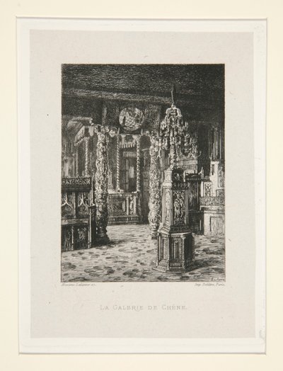 The Oak Gallery, pl. 6 från sviten At Victor Hugo (Victor Hugo). av Maxime Lalanne