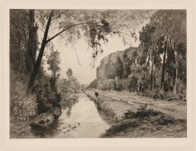 Kanalen vid Pont-Saint-Maxence av Maxime Lalanne