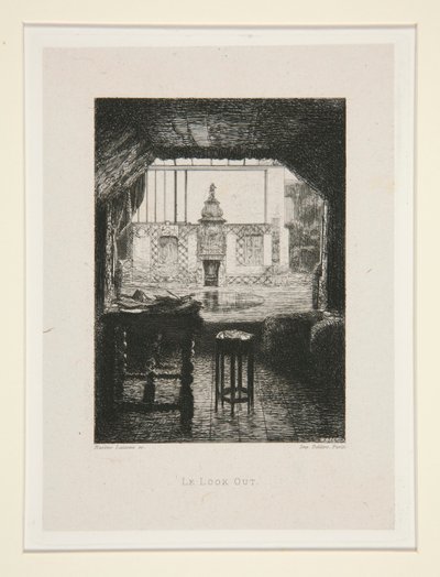 Se ut, pl. 10 från sviten Chez Victor Hugo (Victor Hugo av Maxime Lalanne
