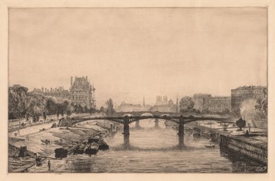 Paris, Utsikt från Concorde-bron, 1866. av Maxime Lalanne