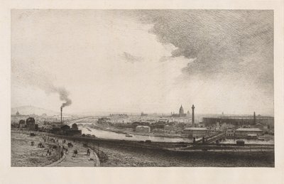 Paris 1867, Utsikt från Trocadero av Maxime Lalanne