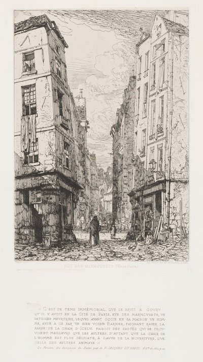 Rue des Marmousets (Gamla Paris) av Maxime Lalanne