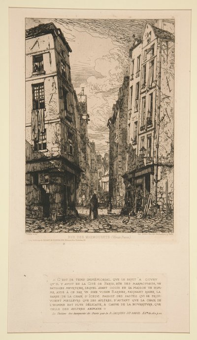 Rue des Marmousets (Gamla Paris) av Maxime Lalanne