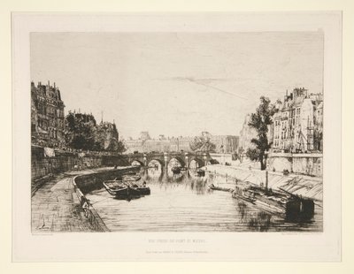 Vy tagen från Pont Saint-Michel av Maxime Lalanne