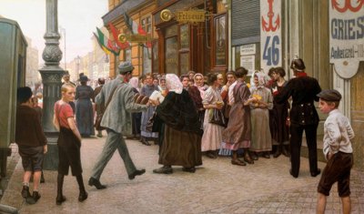 Ankarbrödsförsäljning i 3:e distriktet i Wien av Maximilian Lenz