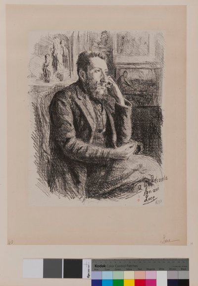 Till Georges Lecomte av Maximilien Luce