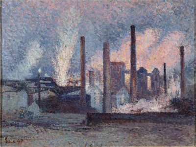 Stålverket i Charleroi Stålverket i Charleroi, 1897. av Maximilien Luce