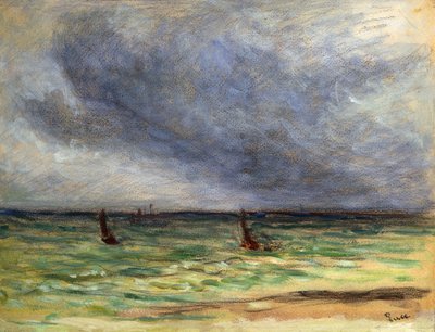 Avgående trålare; Trålarnas avgång, 1930-1934 av Maximilien Luce