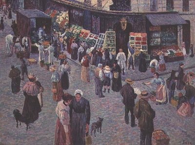 Rue des Abbesses av Maximilien Luce