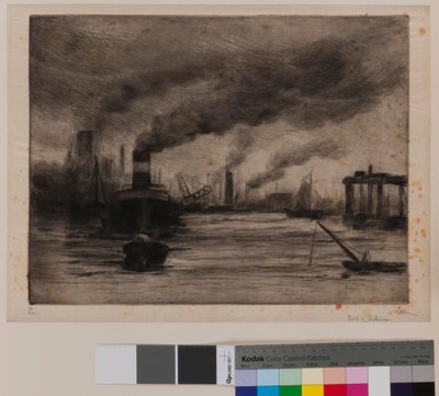 Rotterdams hamn av Maximilien Luce