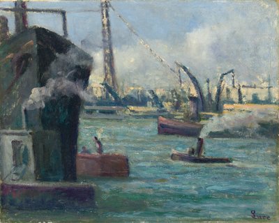 Rouens hamn, av Maximilien Luce