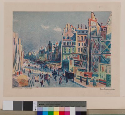 Rue Réaumur av Maximilien Luce