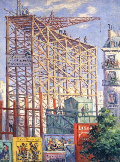 Ställningar och affischer, c.1912 av Maximilien Luce