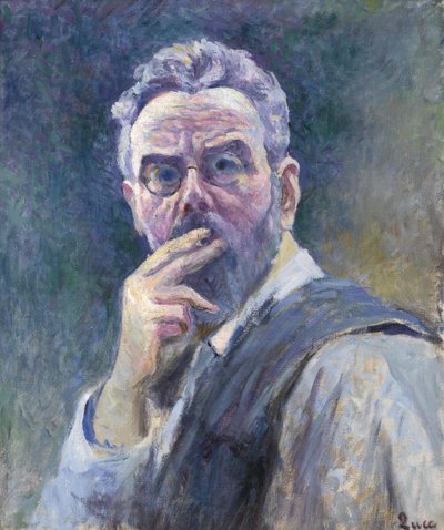 Självporträtt med cigarett, ca. 1905. av Maximilien Luce