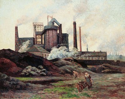 Fabriken, 1898 av Maximilien Luce