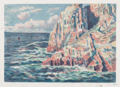 Havet vid Camaret, The Red Rocks av Maximilien Luce