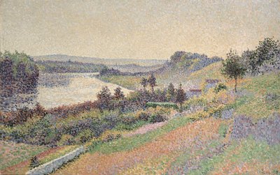 Seinen vid Herblay, 1890 av Maximilien Luce